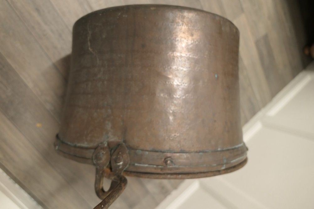 Very Large 19th Century Copper Cooking Pot, Cauldron photo vinterior