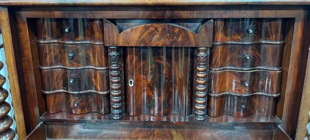 Superb Biedermeier Mahogany Abattant Secretaire photo 1815.0