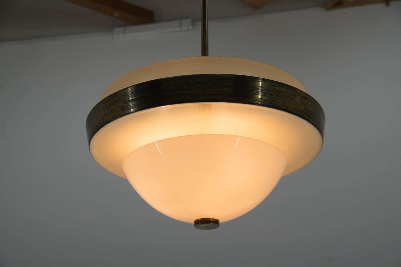 Rare Bauhaus Chandelier By Ias, 1930s photo Lighting