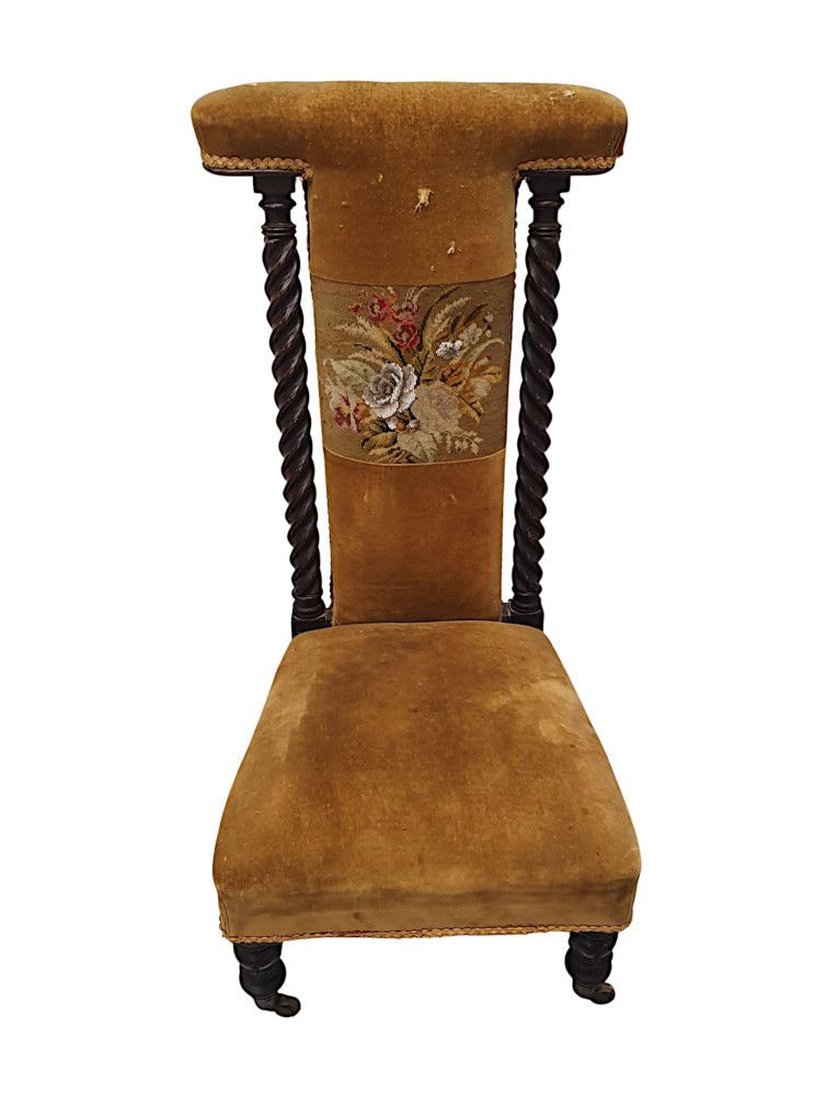 A Lovely Early 19th Century Prie Dieu Prayer Chair photo for sale