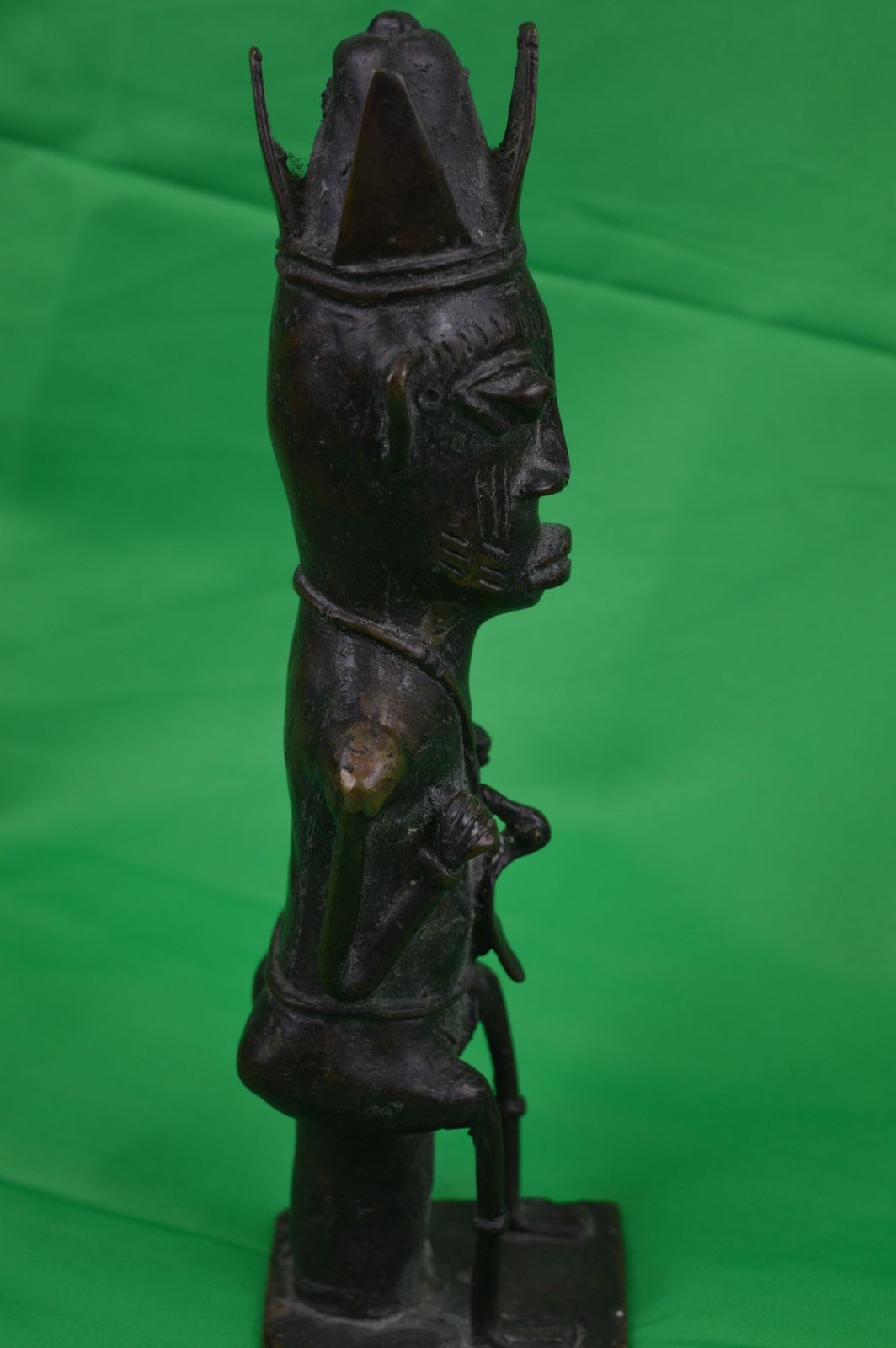 Large African Yoruba Bronze Fertility Statue,C1920 photo for sale