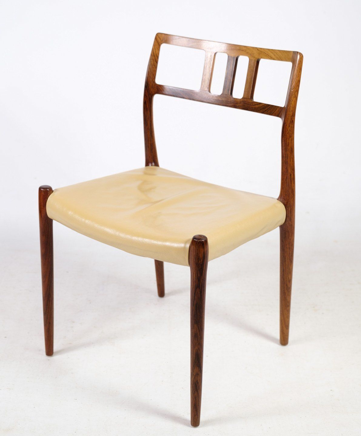 Set Of Six Dining Chairs Model 79 In Rosewood By Niels O. Møller From 1960s photo furniture