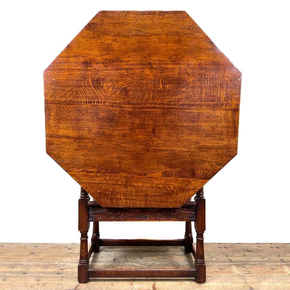 photo for sale Large Early 20th Century Oak Monks Seat