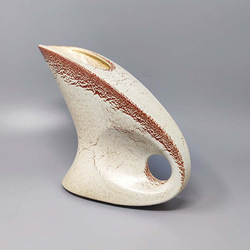 1960s Gorgeous Vase By Bertoncello In Ceramic. Made In Italy photo 329.0