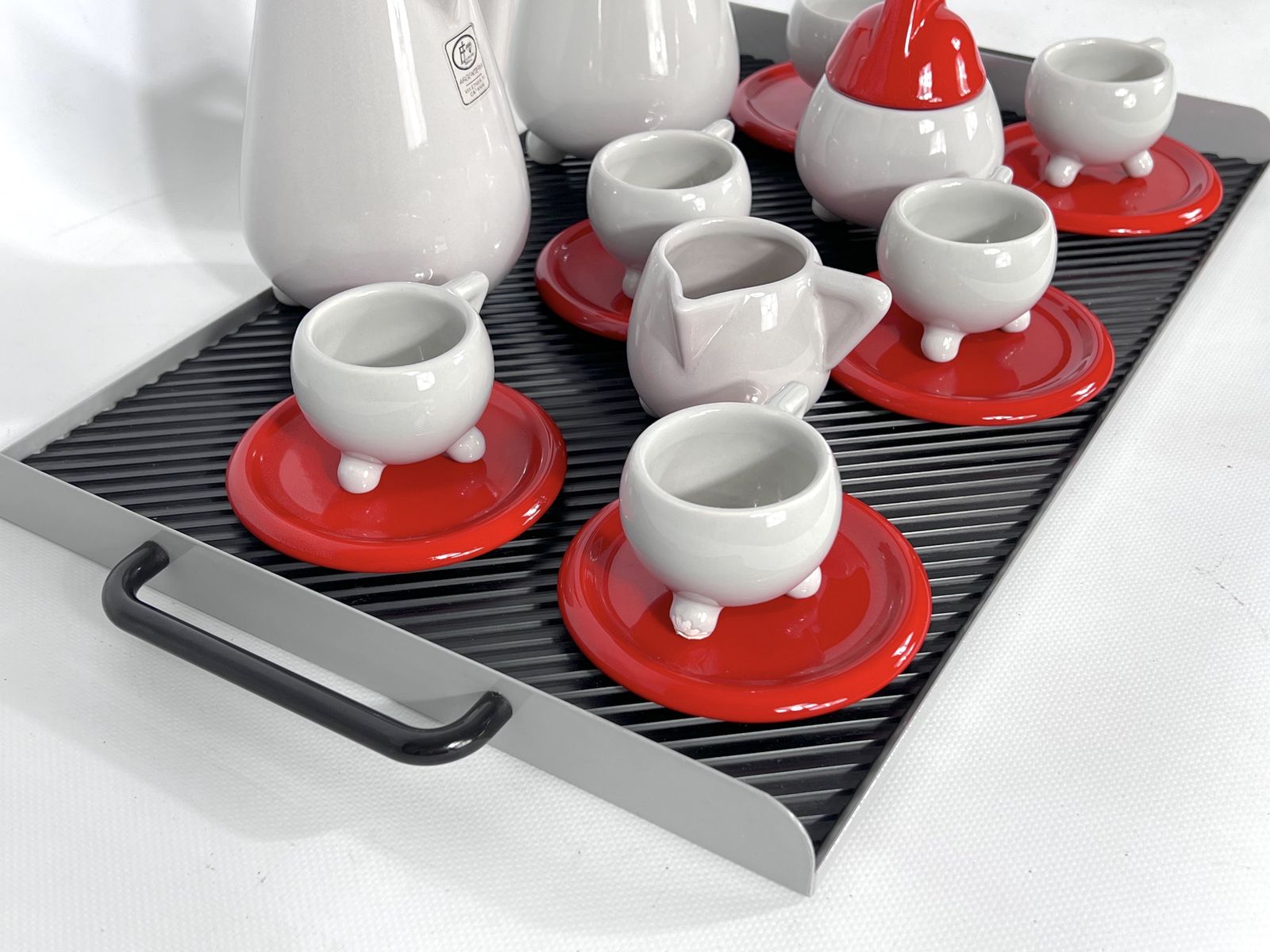Ceramic Coffee Set By Mas For Memphis Milano, 1980s, Set Of 11 photo Home Decor