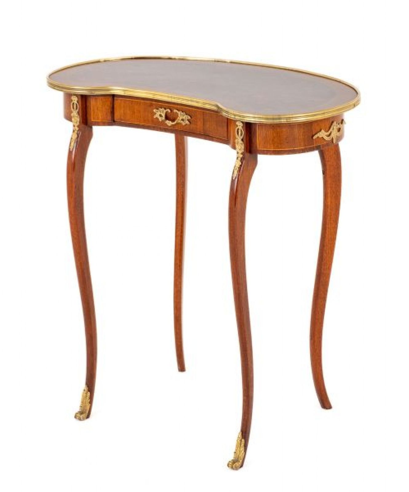 Antique French Side Table Kidney Bean Form Occasional