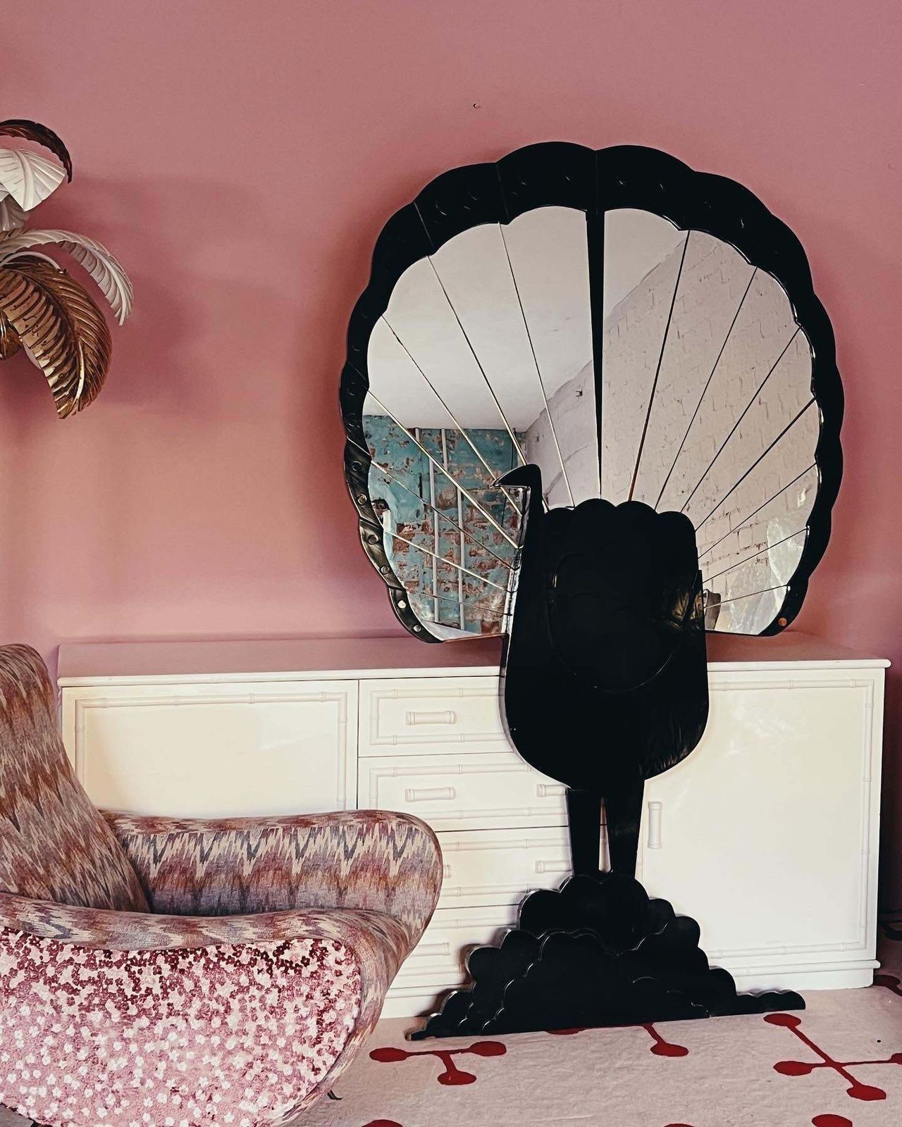 Max Papiri For Vivai Del Sud Peacock Mirror photo 2755.0
