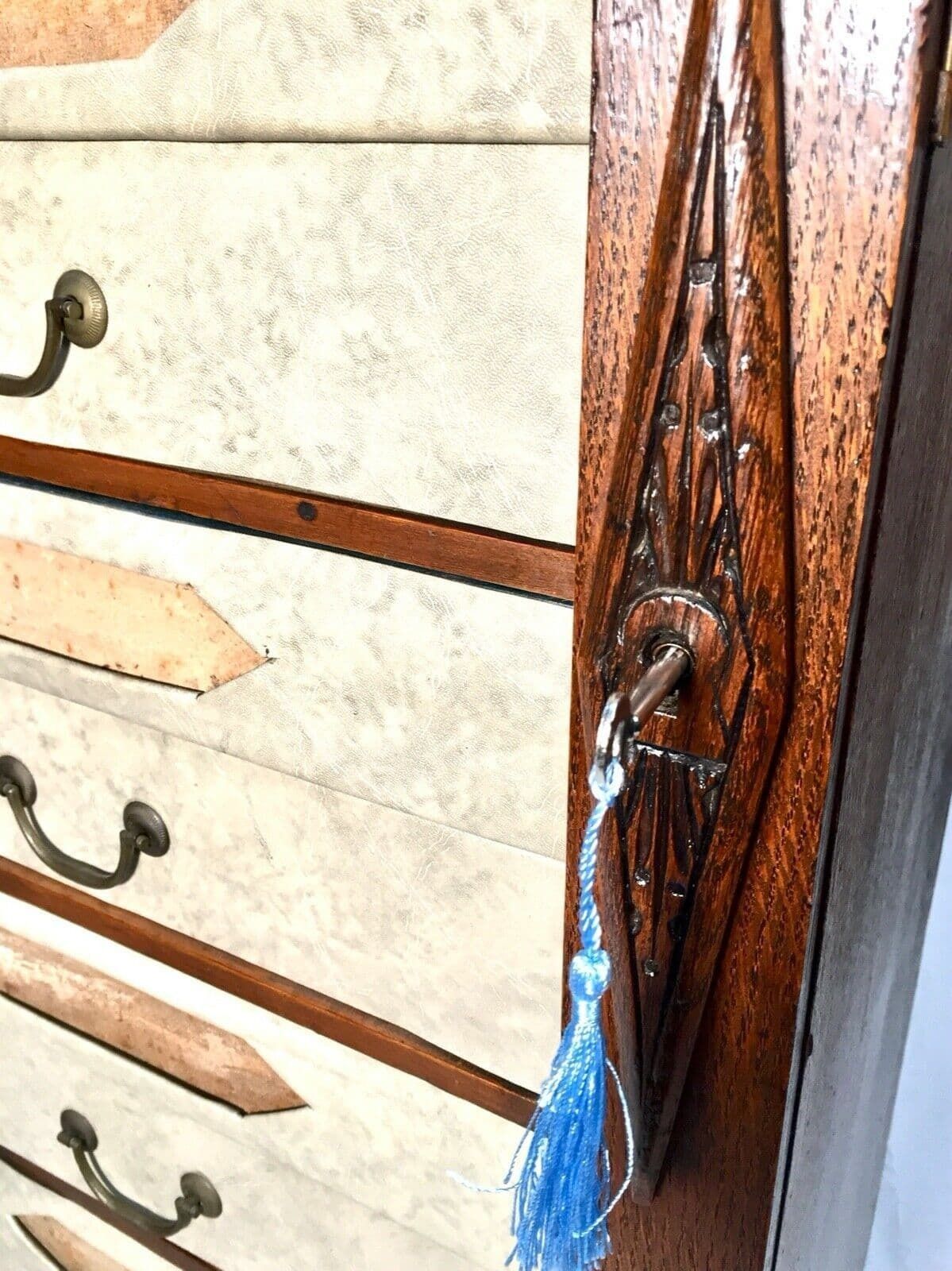 Antique Oak French Filing Cabinet / Chest Of Drawers / Cartonnier / 19th Century photo Furniture