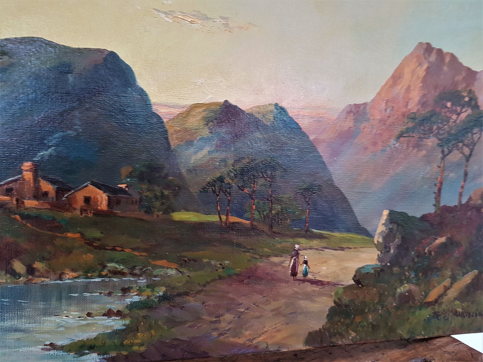 Original, Signed, Antique Oil Painting By Renowned Artist F. E. Jamieson