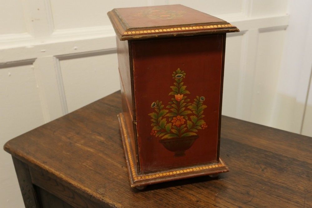 19th Century Original Folk Art Painted Chest Of Drawers photo vinterior