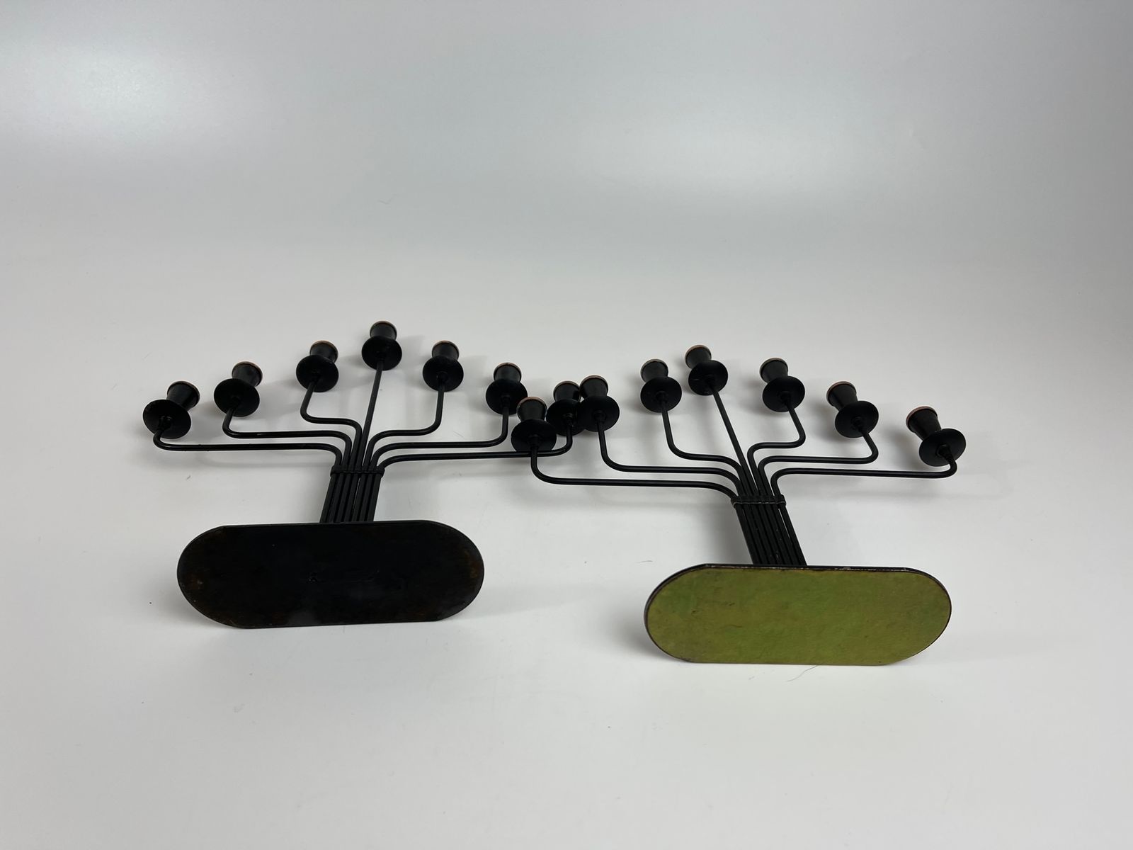 Pair Of Seven Armed Candlesticks By Ab Järnarmatur In Hillerstorp, Sweden, For Small Candles photo vinterior