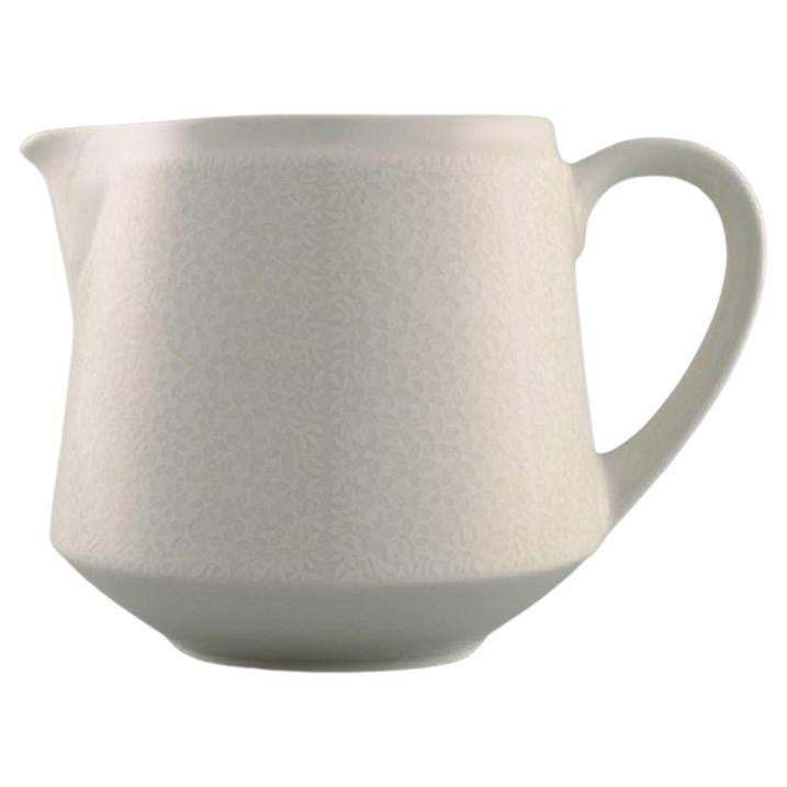 Raija Uosikkinen For Arabia  Pitsi Porcelain Jug With Floral Decoration