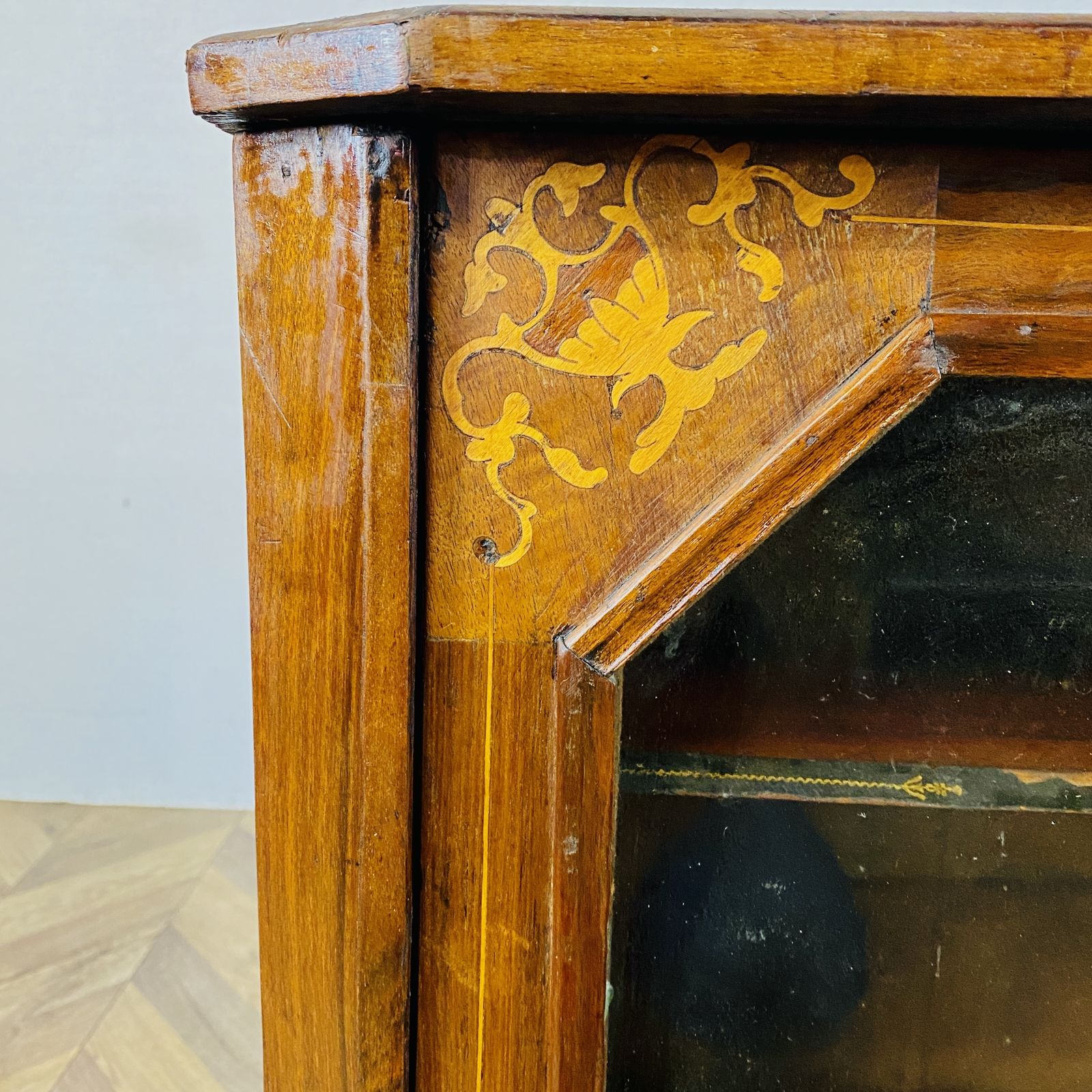 Antique Music Cabinet, Inlaid On Castors, Circa 1900s photo 250.0