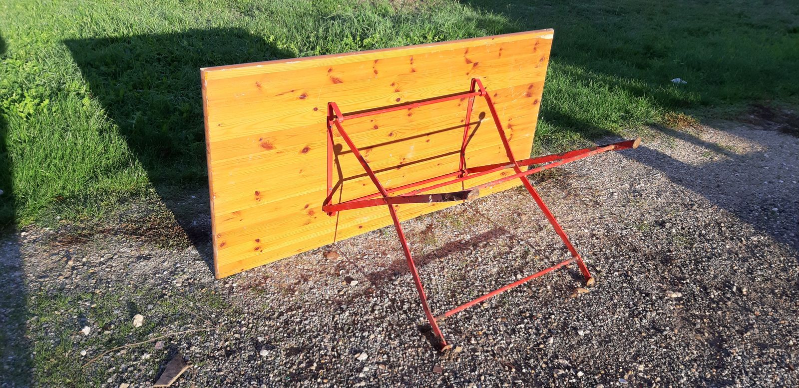 Folding Bistro Table, 1950s, Pine photo Furniture