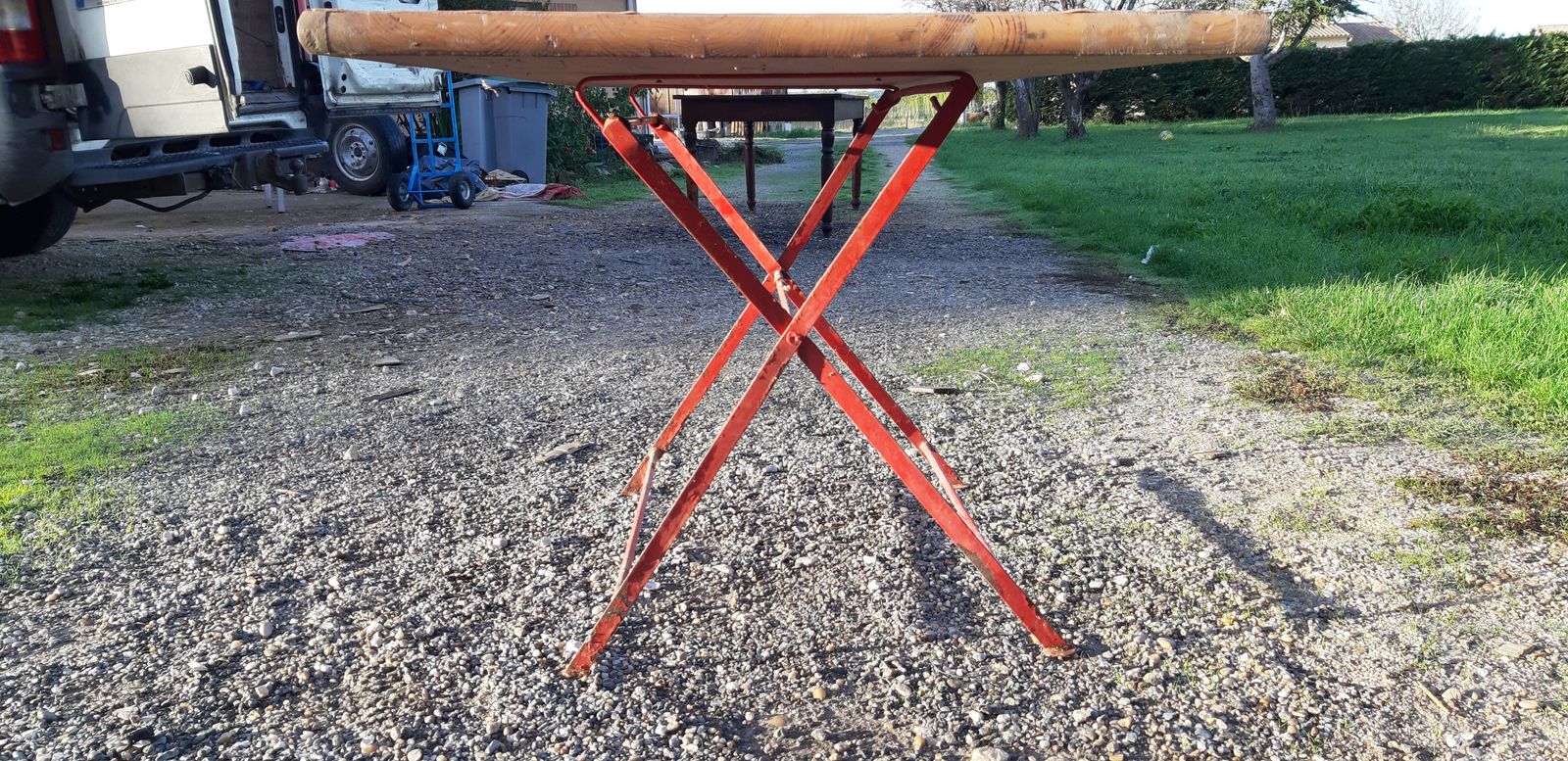 Folding Bistro Table, 1950s, Pine photo buy