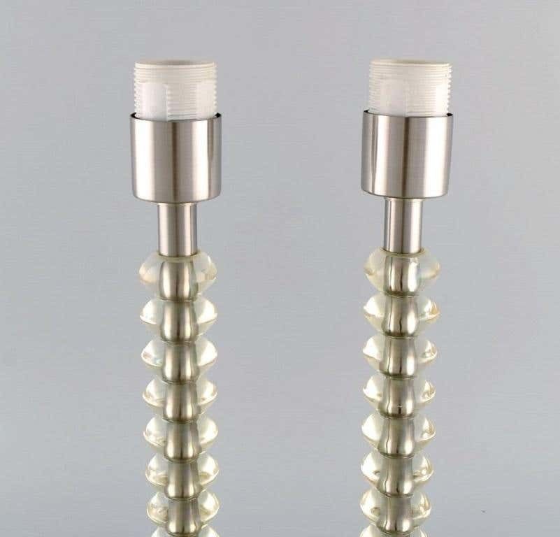 Scandinavian Designer, A Pair Of Vintage Table Lamps, 1970s photo for sale
