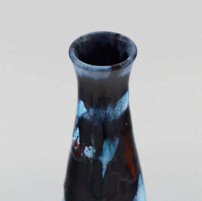 Otello Rosa For Miracoli, Venezia, Large Unique Vase In Glazed Stoneware photo vinterior