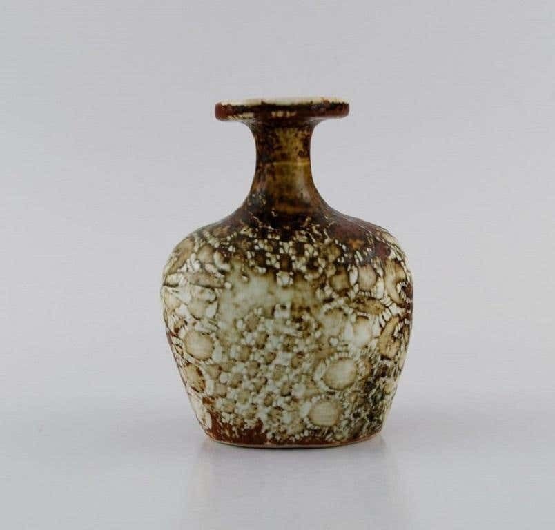 Stig Lindberg For Gustavsberg Studiohand, Vase In Glazed Ceramics photo furniture