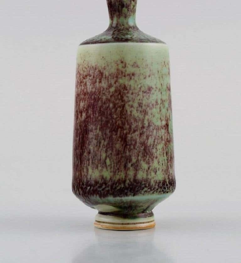 Berndt Friberg For Gustavsberg Studiohand, Miniature Vase, 1970s photo vinterior