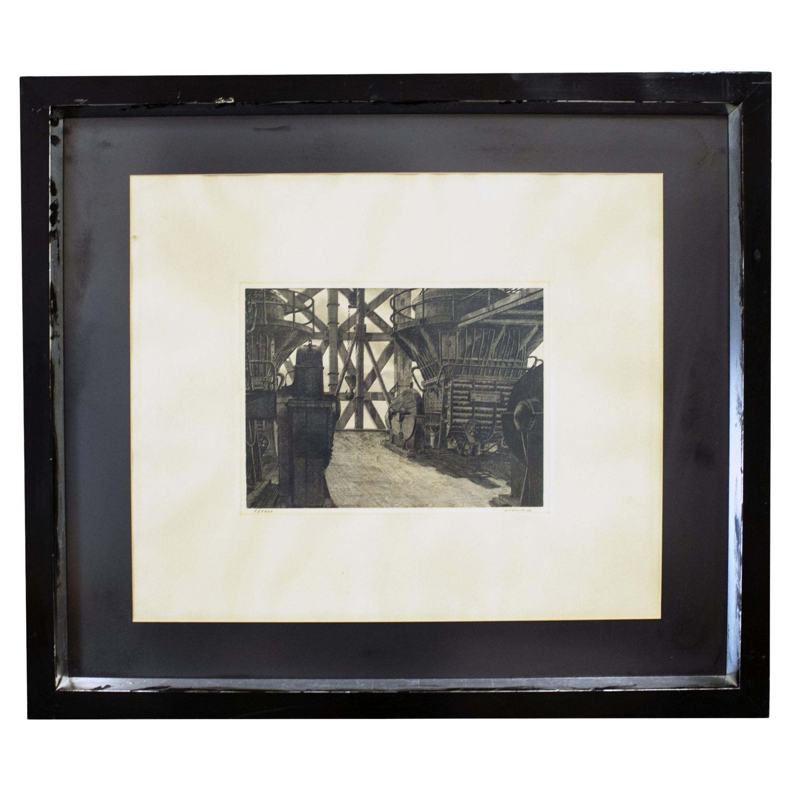 Artistic Drawing In Charcoal And Graphite By Adolfo Almarcha, Spain, 1978