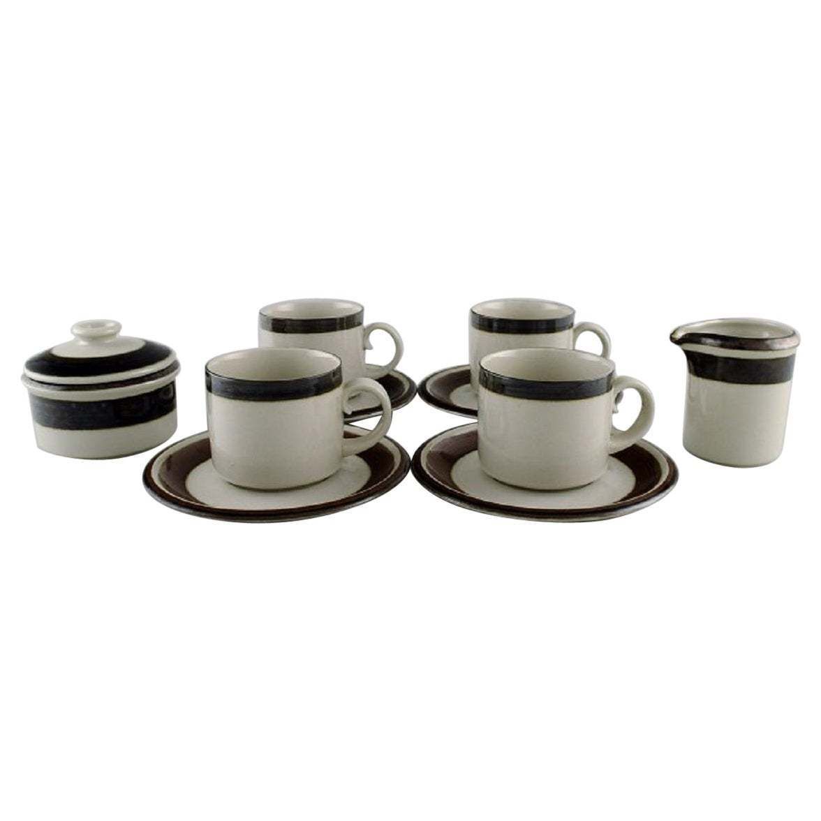 Anja Jaatinen Winqvist For Arabia Karelia Coffee Service In Glazed Stoneware