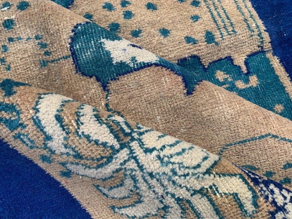photo for sale Vintage Turkish Rug 216x124 Cm Shabby Distressed Carpet Medium