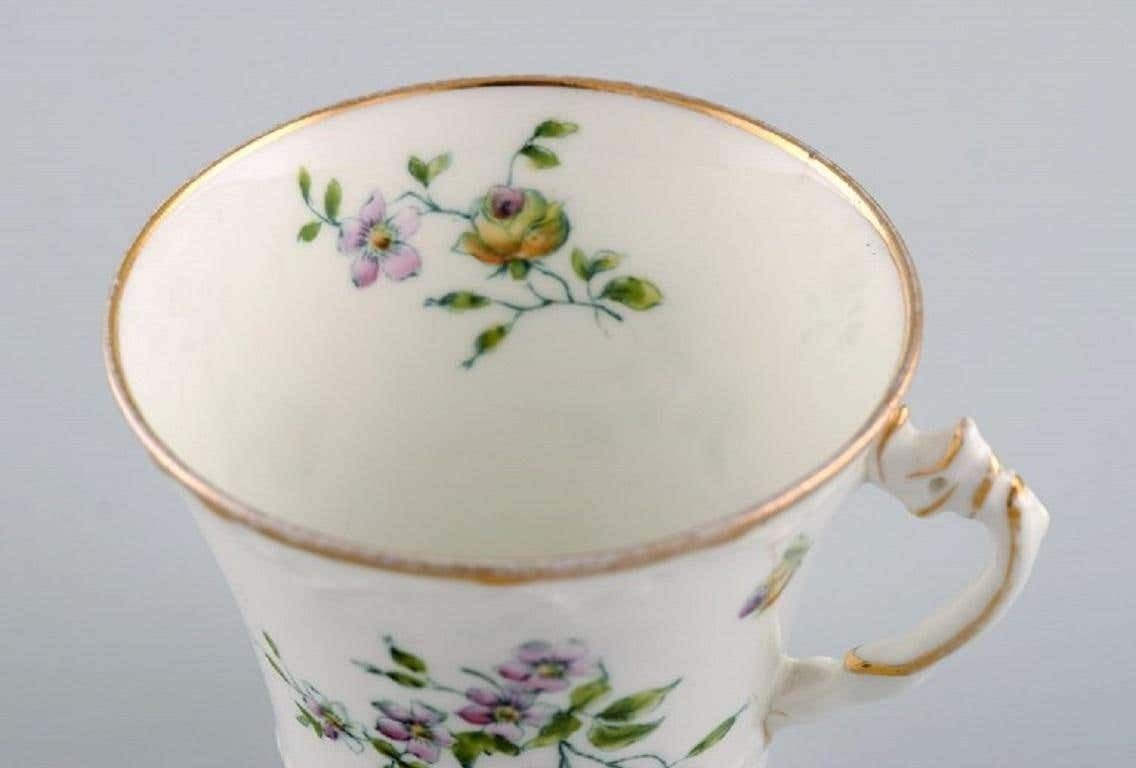 10 Rörstrand Coffee Cups With Saucers In Hand Painted Porcelain. photo 361.0