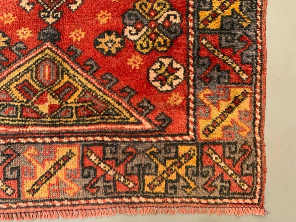 Textiles Vintage Western Turkish Rug Oriental 180x117 Cm Tribal Medium Carpet, Red photo