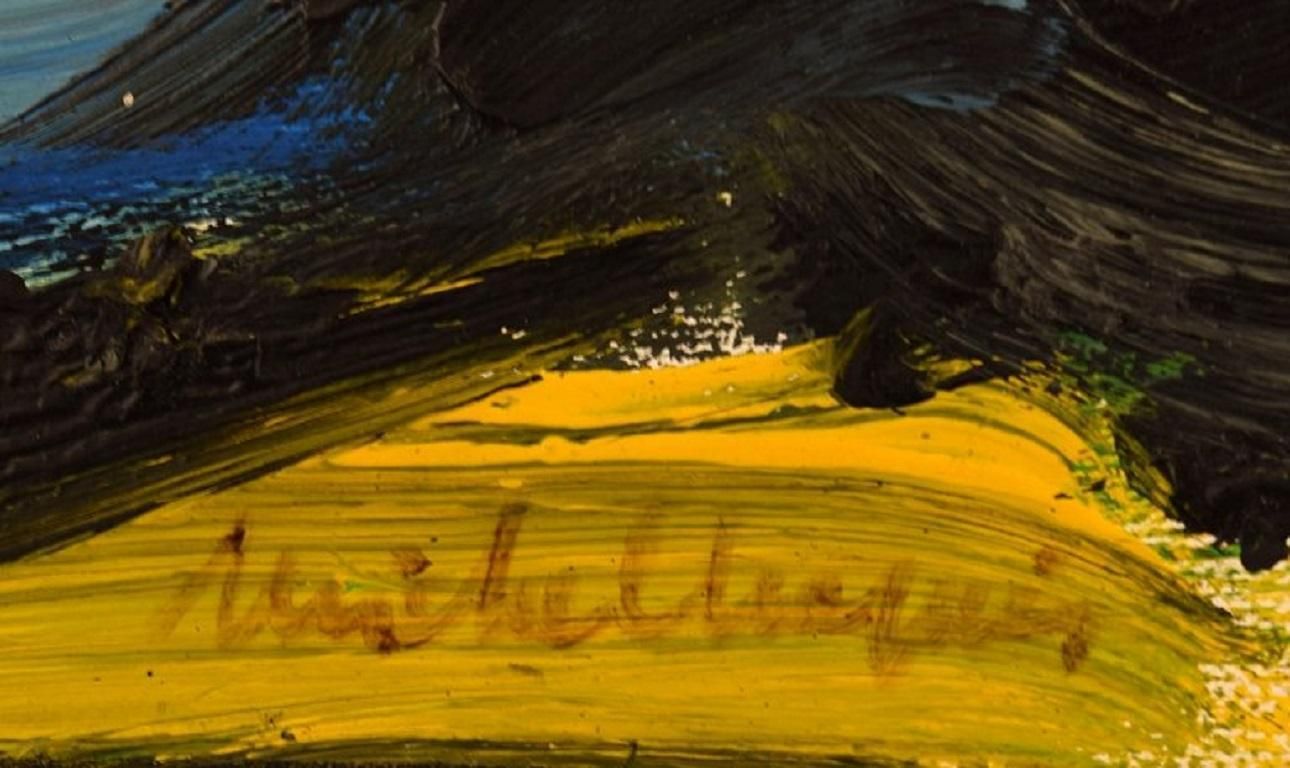 Michel Chapuis Listed French Artist Oil On Canvas Landscape photo Art