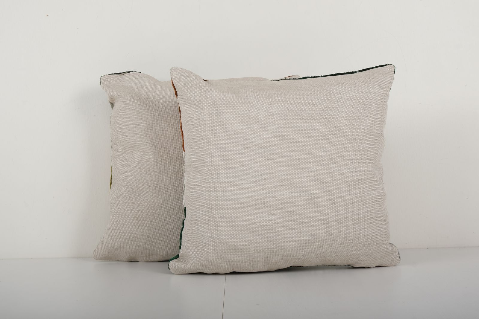 Square Tiger Ikat Velvet Pillow, Pair Animal Silk Cushion Cover, Set Boho Pillowcase 16'' X 16'' photo Textiles