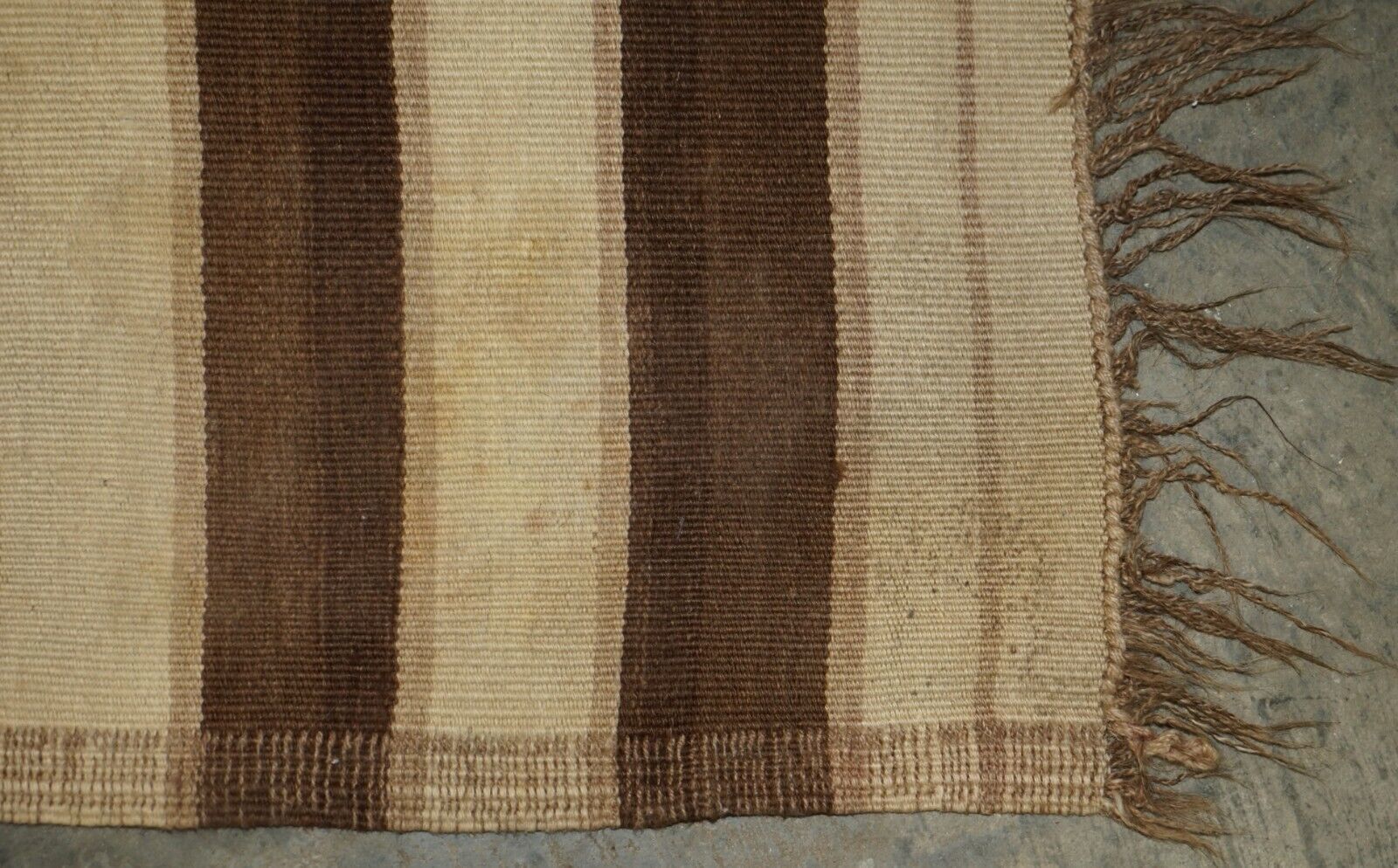 Antique Distressed 1880 Huge Handwoven American Indian Carpet Rug photo 3850.0
