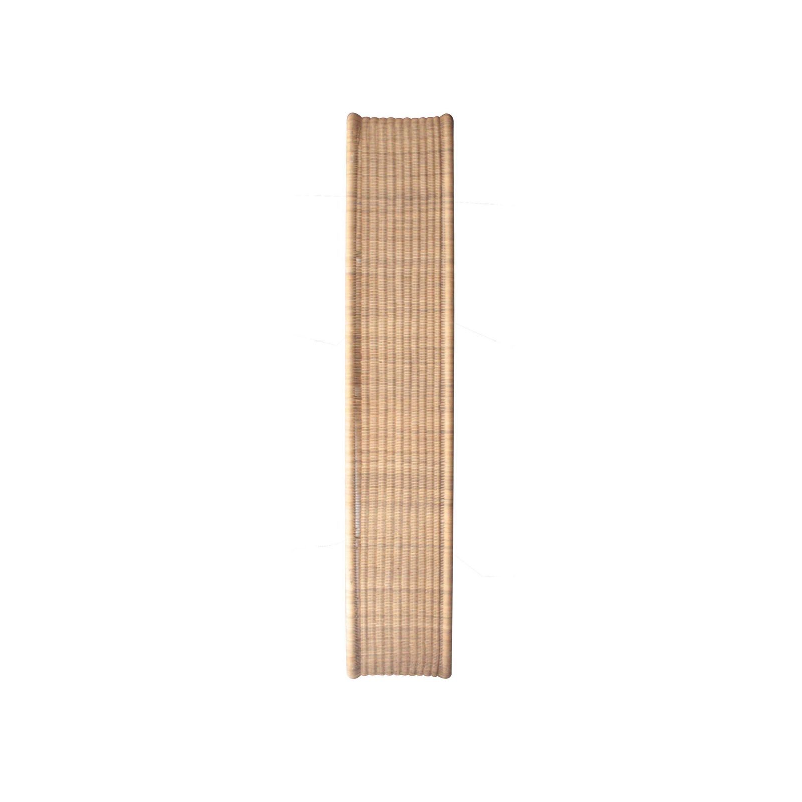Mid Century Wicker And Glass Shelving Unit, France, 1960 photo for sale