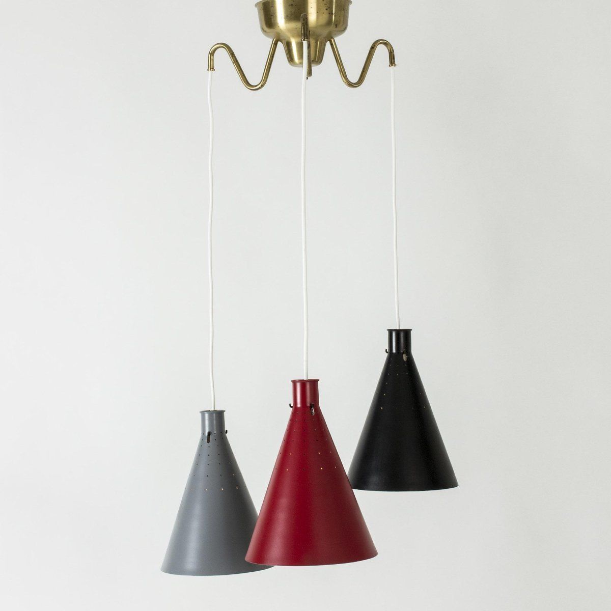 Modern Scandinavian Ceiling Lamp By Alf Svensson For Bergboms, 1950s