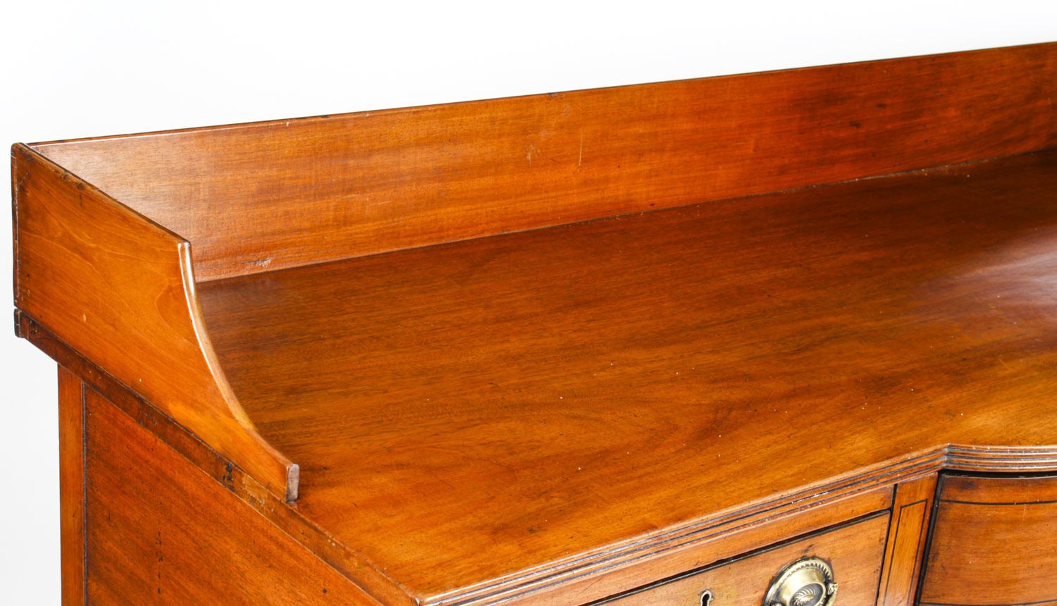 Antique George III  Mahogany And Line Inlaid Sideboard Ca 1790 photo for sale