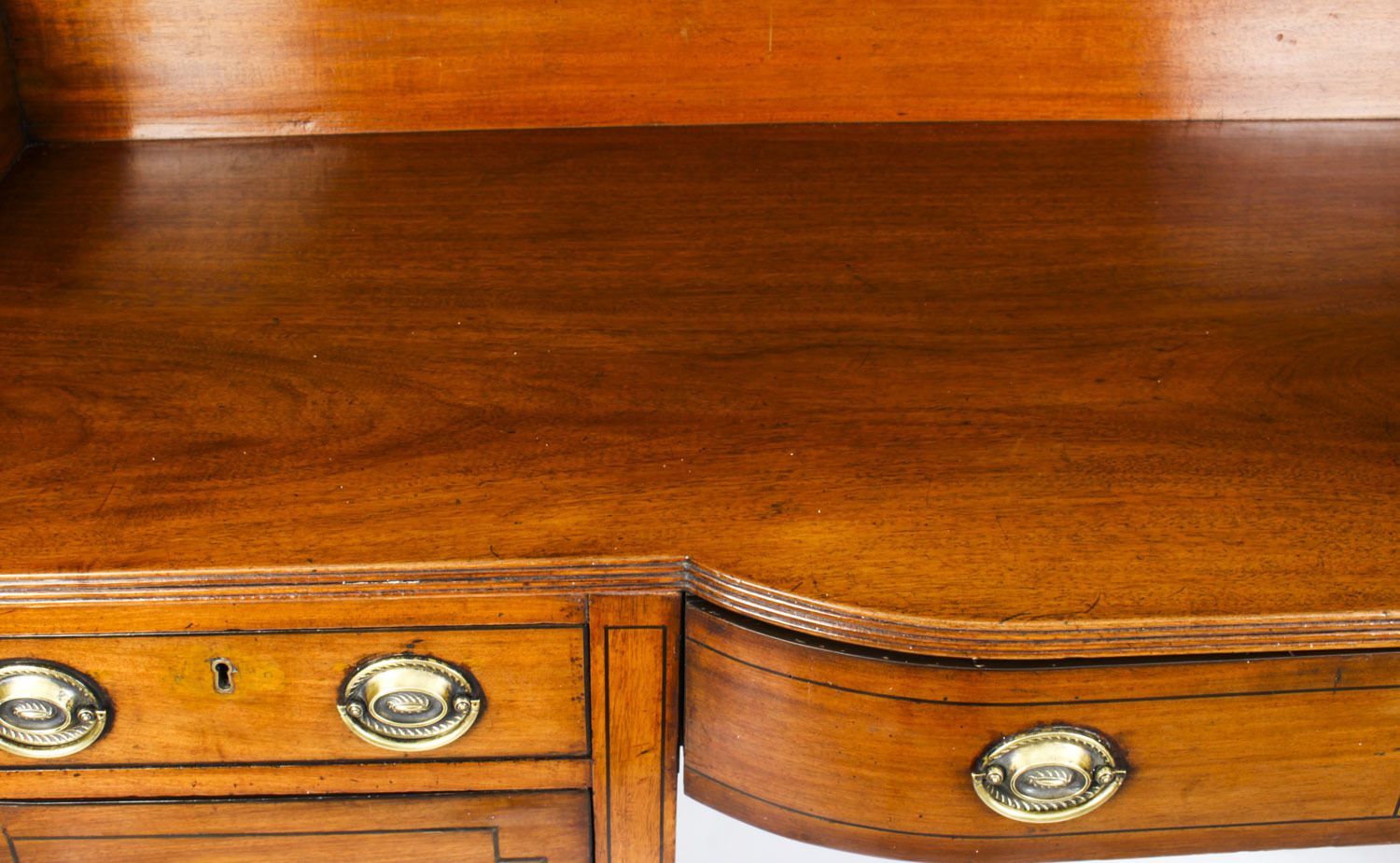 Antique George III  Mahogany And Line Inlaid Sideboard Ca 1790 photo 2950.0
