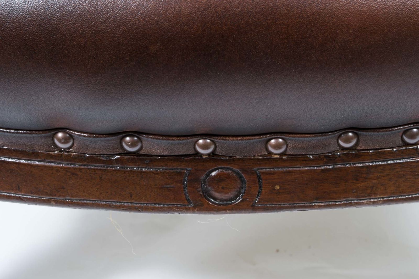 Pair English Victorian Leather Armchairs C.1880 photo vintage