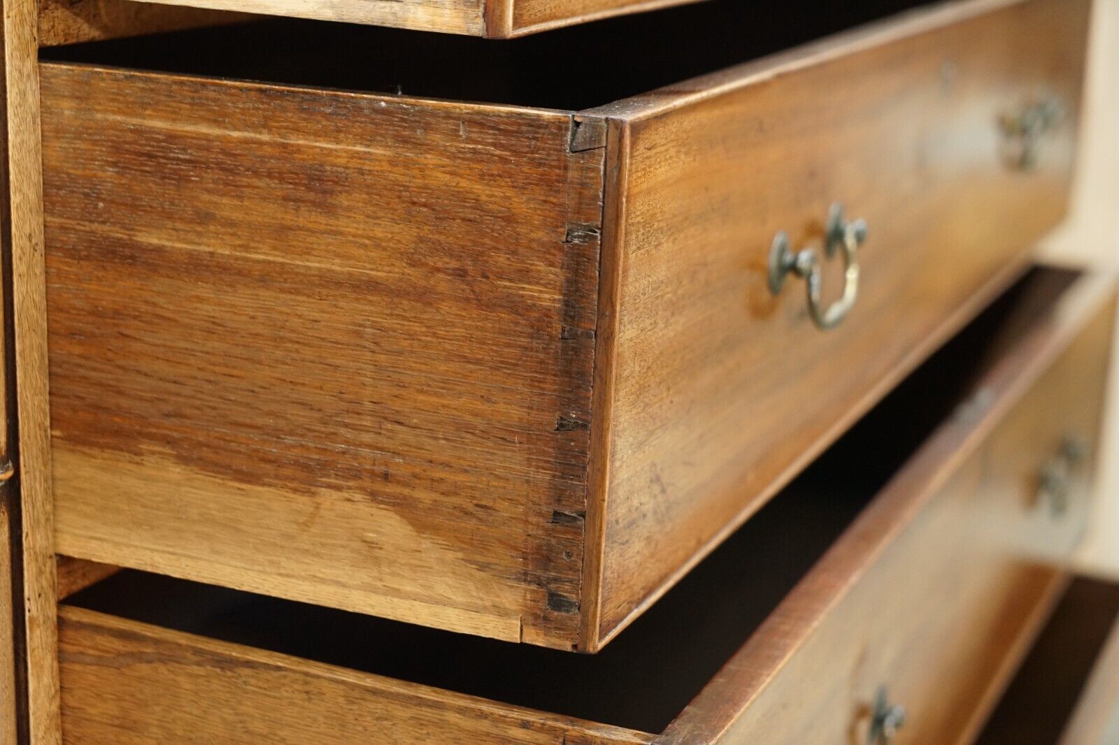 2950.0 Large Fine Antique Thomas Chippendale Sheraton Revival Mahogany Chest Of Drawers photo