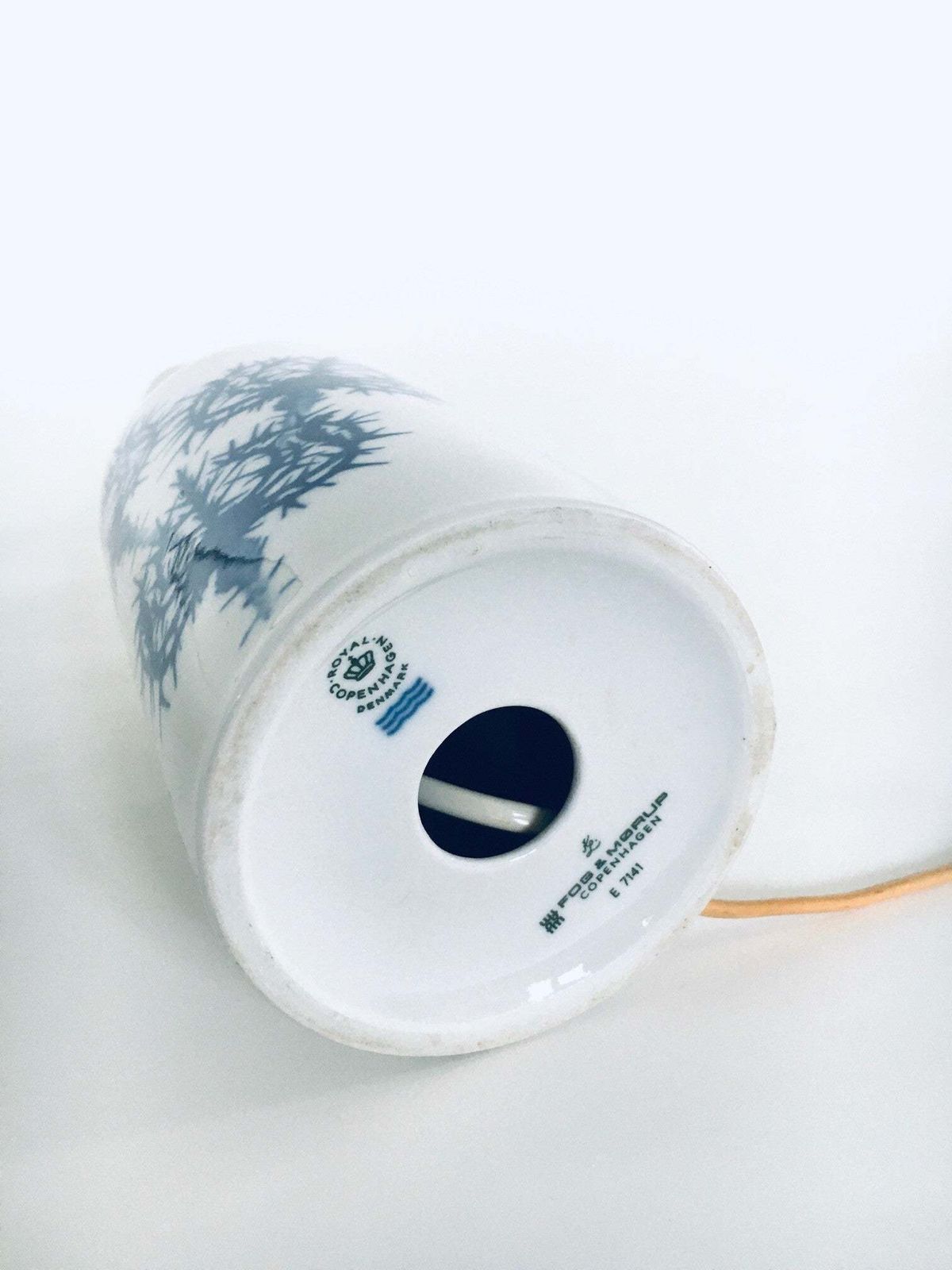 photo vinterior Midcentury Modern Scandinavian Design Ceramic Lamp Base By Fog & Morup, Denmark 1960's