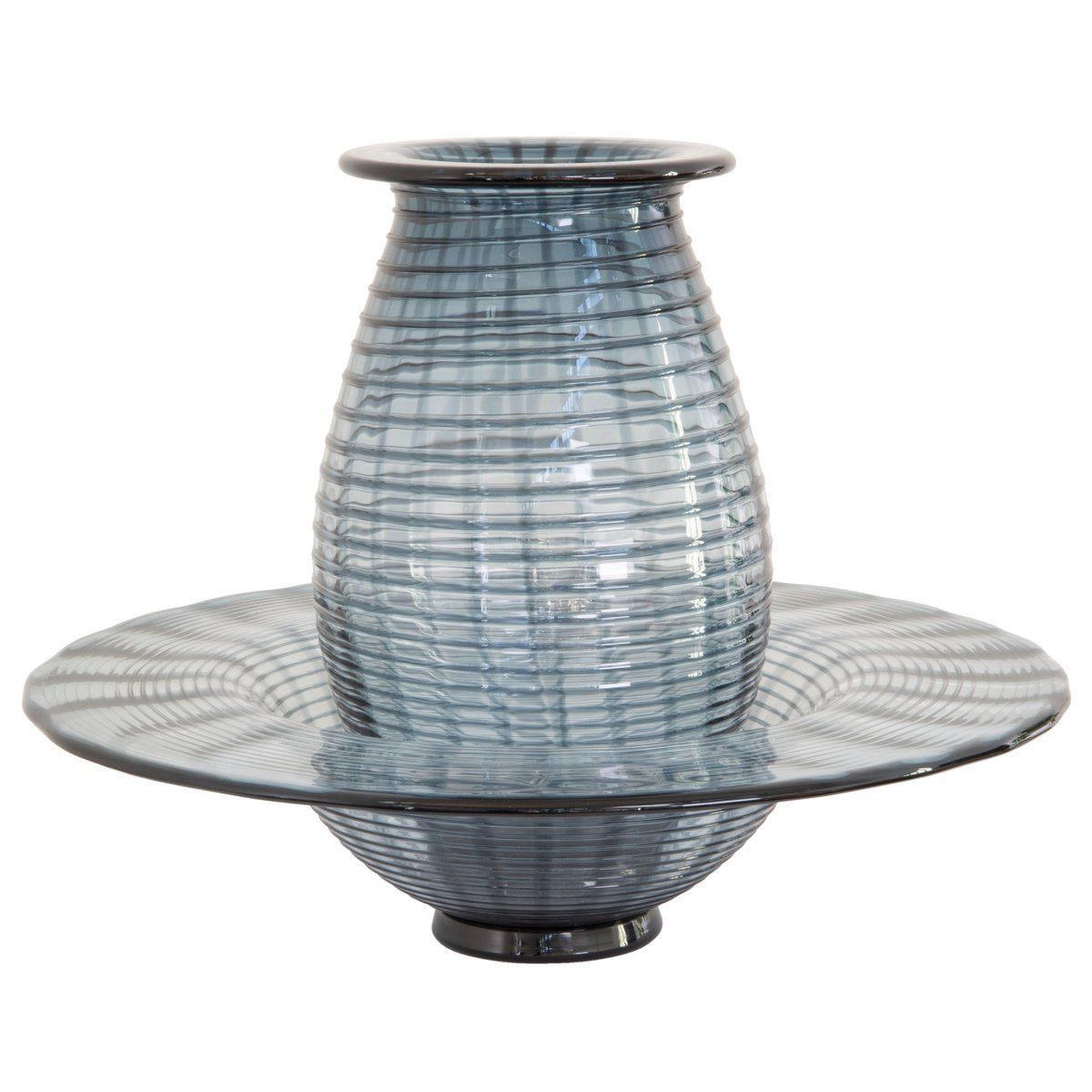 Large Murano Glass Bowl And Vase By Paolo Crepax, Set Of 2