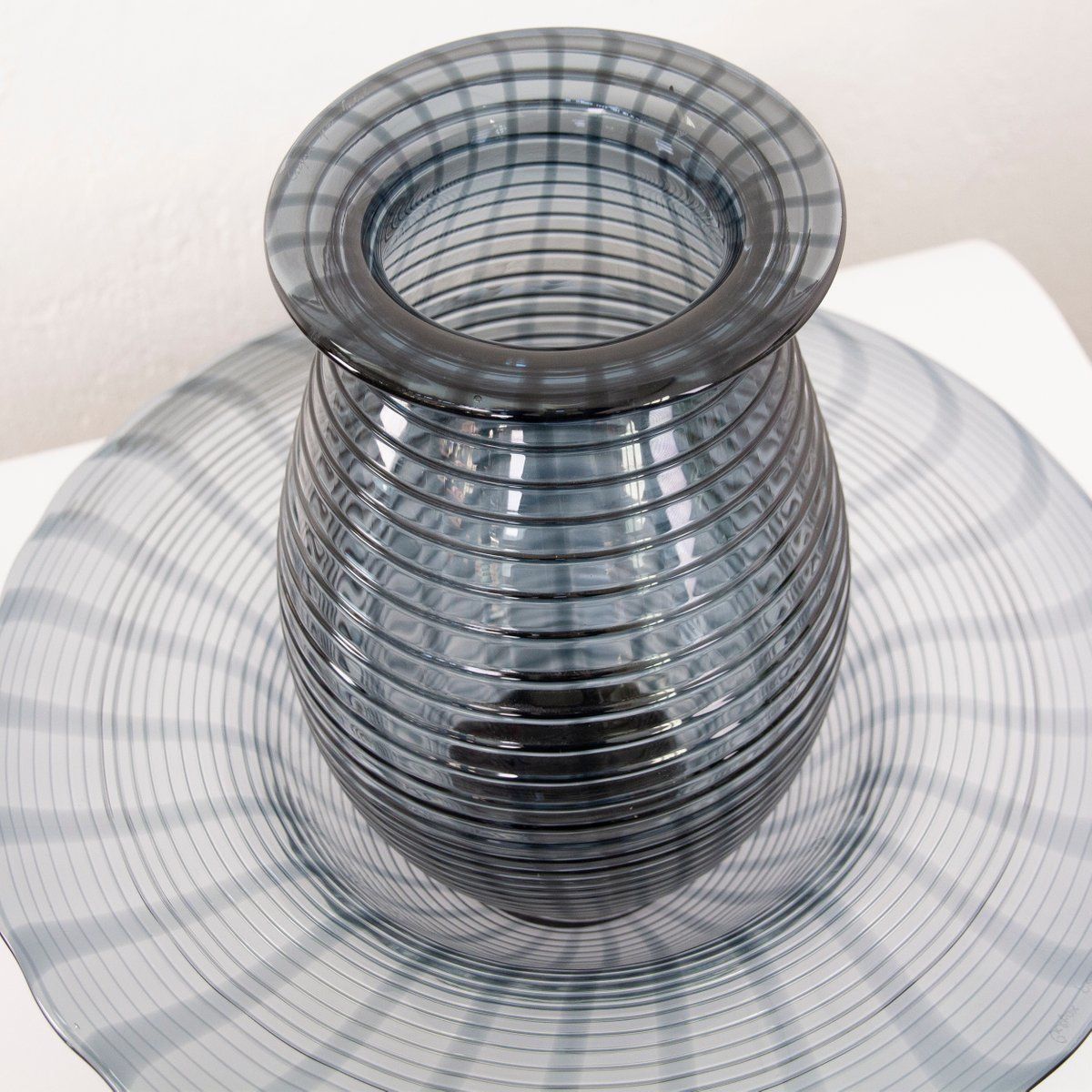 Large Murano Glass Bowl And Vase By Paolo Crepax, Set Of 2 photo for sale
