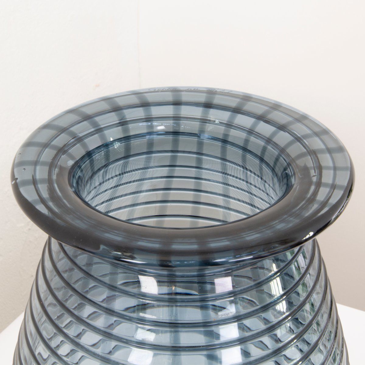 photo vintage Large Murano Glass Bowl And Vase By Paolo Crepax, Set Of 2