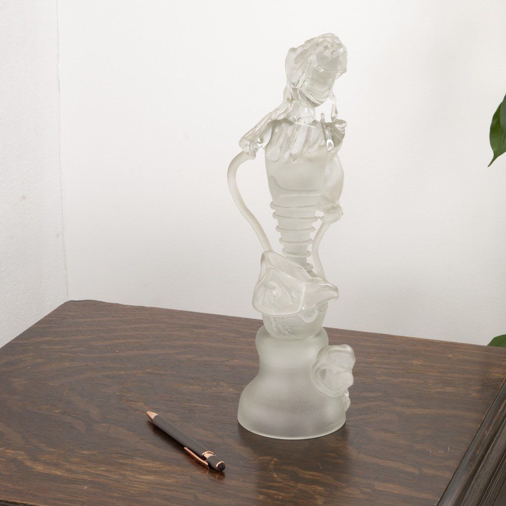 Statuette Depicting A Madonna In Artistic Glass By Ion Tamaian photo buy