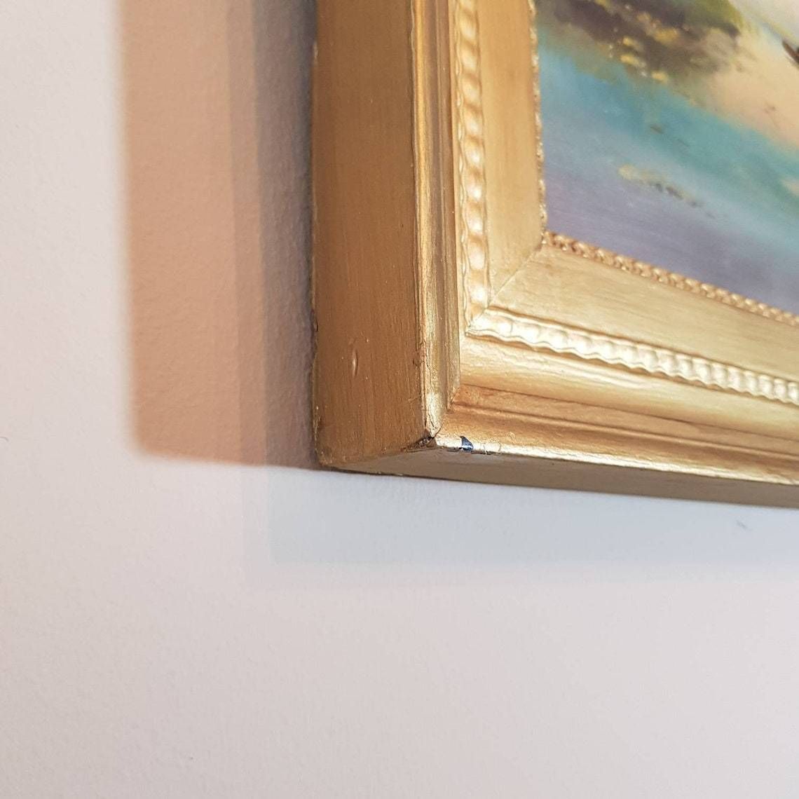 Schilderij In Houten Lijst Met Oud Hollands Tafereel photo vinterior