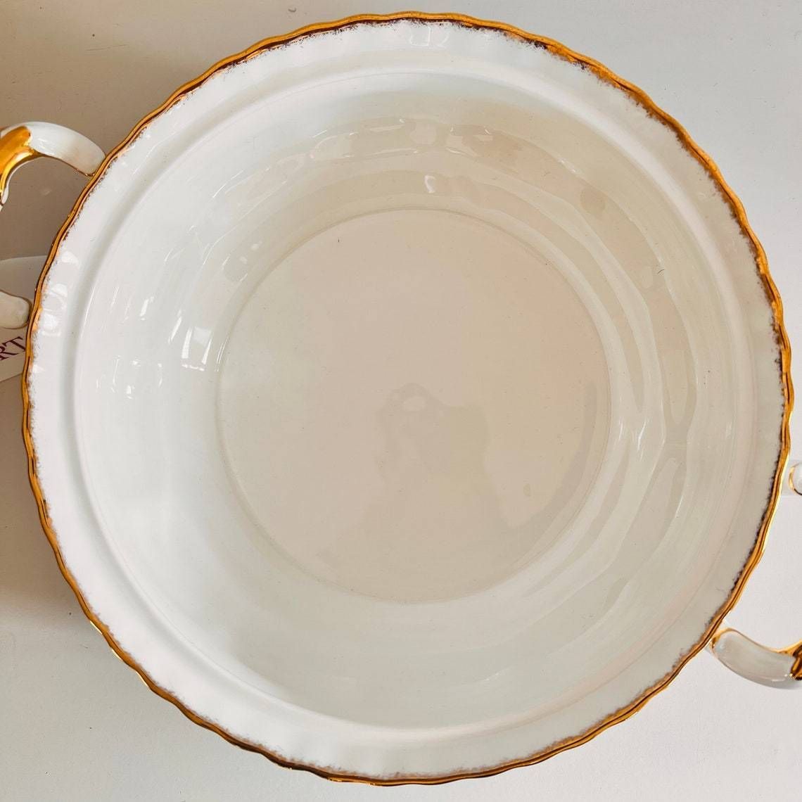 Moeilijk Te Vinden: Royal Albert Moonlight Rose Tureen Deck Bowl, 1e Kwaliteit photo buy