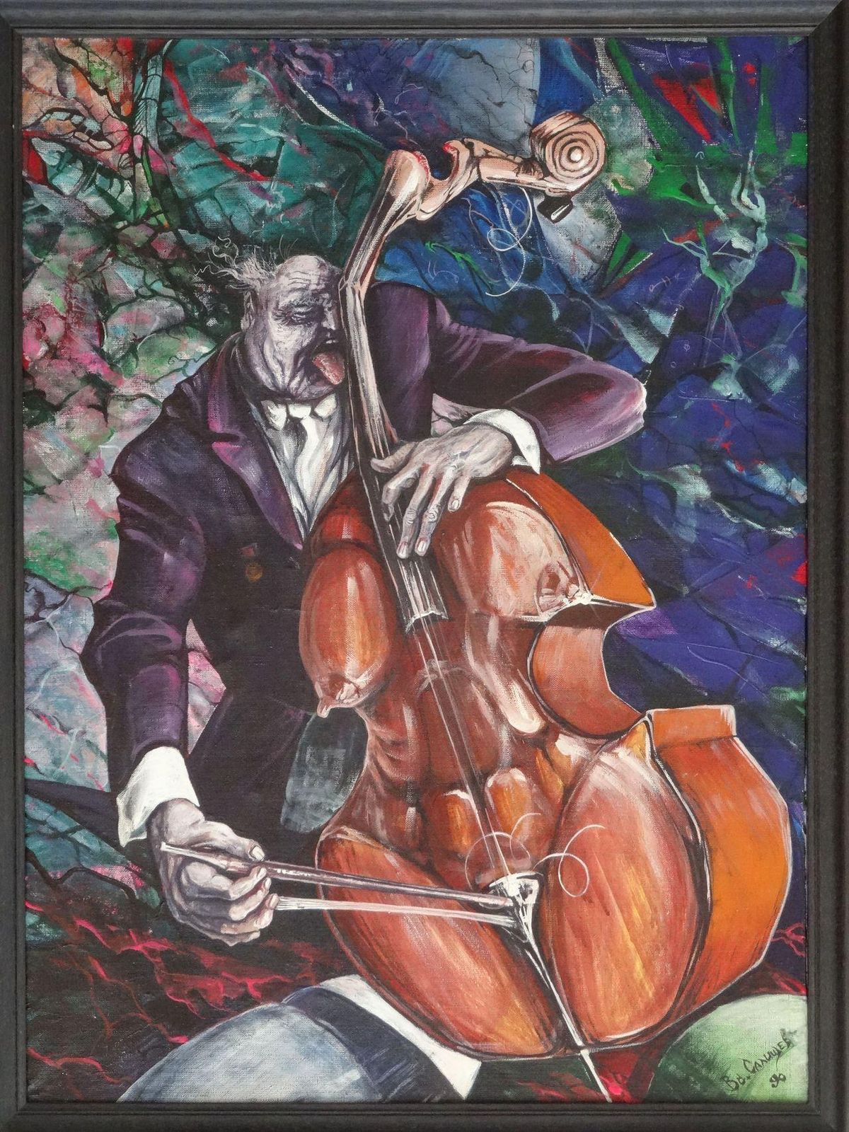 Salishev Vsevolod Contra And Bass, Oil On Canvas, photo furniture