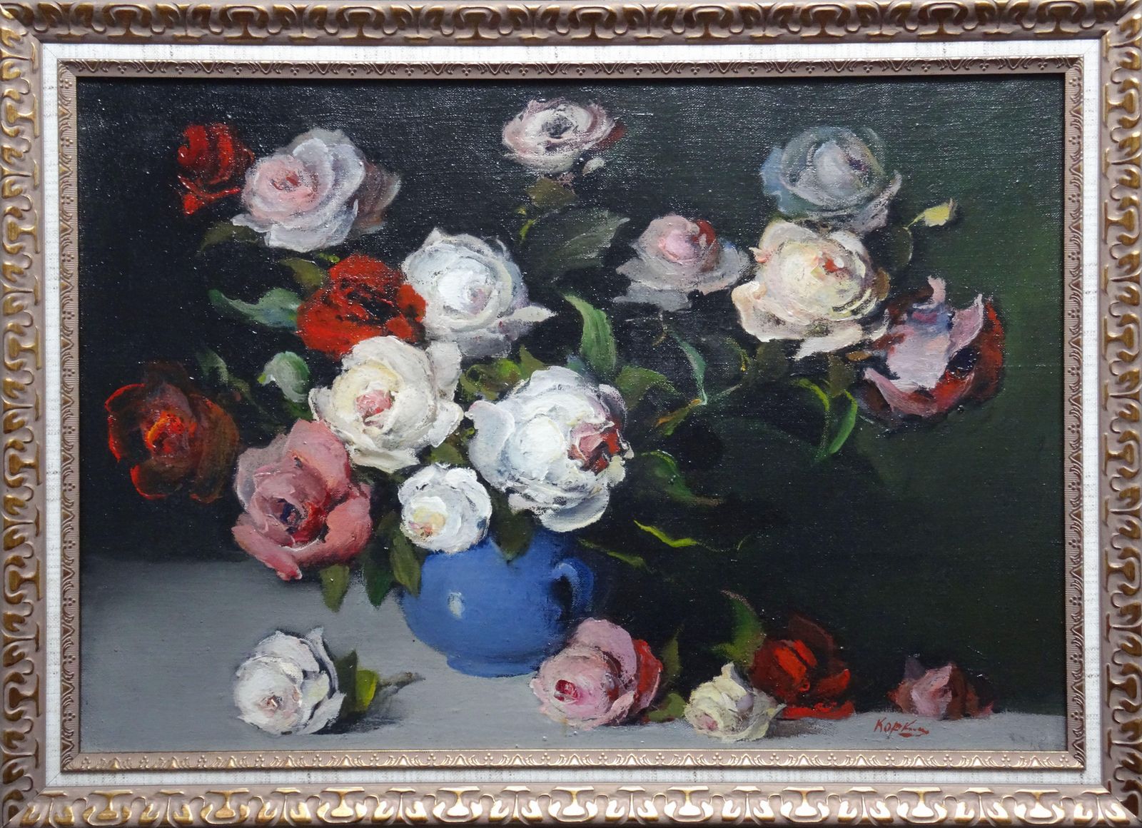 Dmitry Korzhanov Bouquet. 1995, Oil On Canvas photo for sale