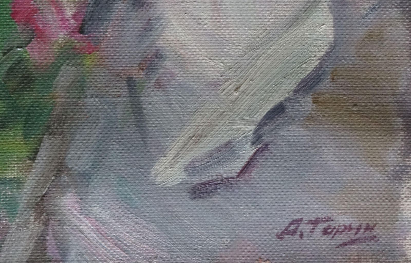 Aleksey Garin Phloxes. 1995, Oil On Canvas photo furniture