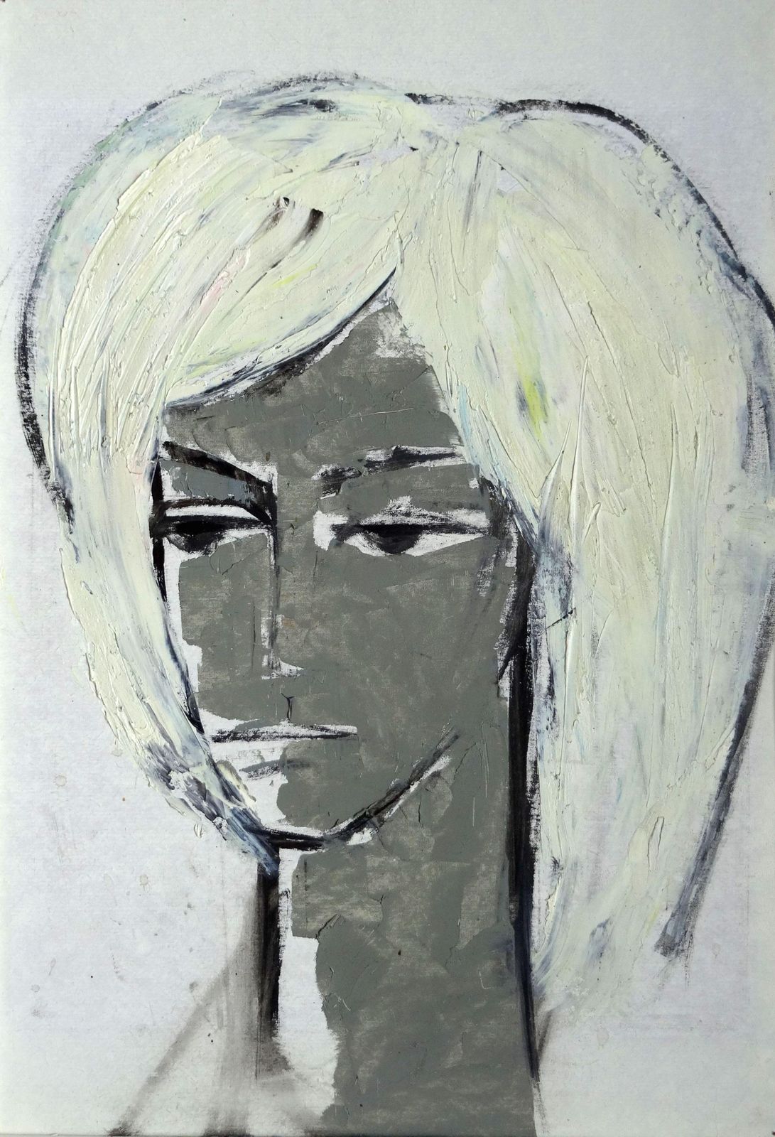 Laimdots Murnieks Portrait. Cardboard, Oil