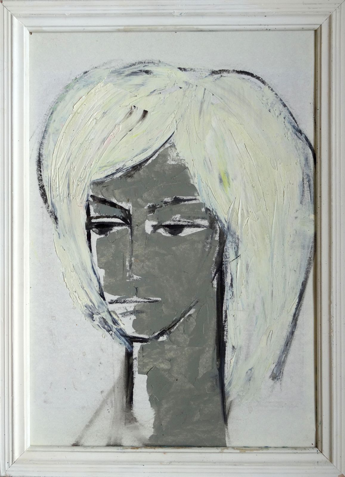 Laimdots Murnieks Portrait. Cardboard, Oil photo furniture
