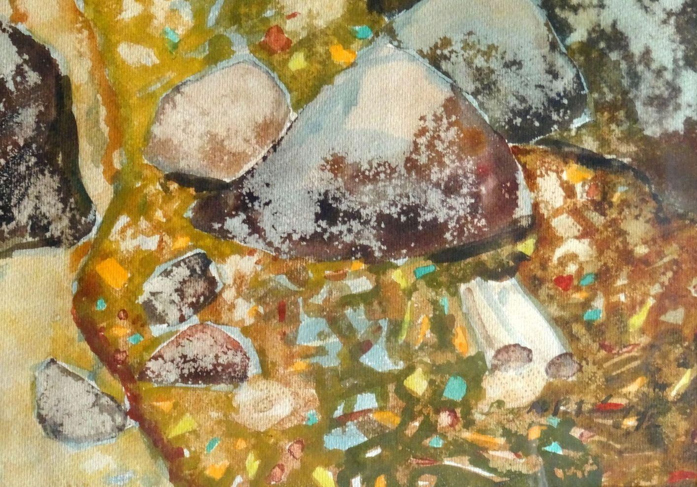 Nikolai Petraskevics On The Shore. 1972, Paper, Watercolor photo furniture